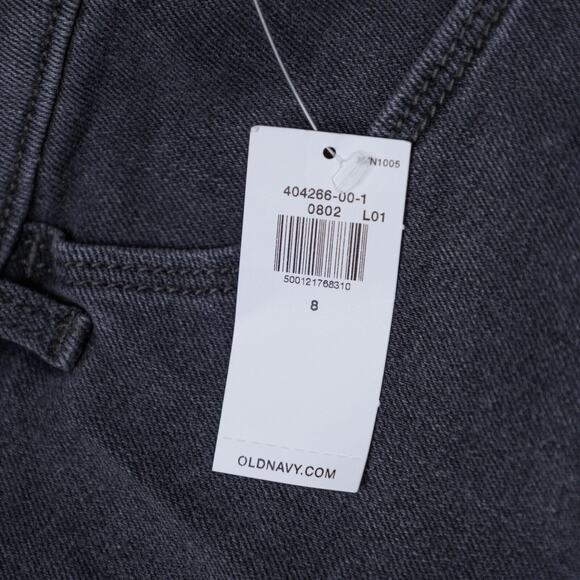 Old Navy High Rise WOW Straight Dark Gray Denim Jeans Womens Size 8 - Picture 6 of 16